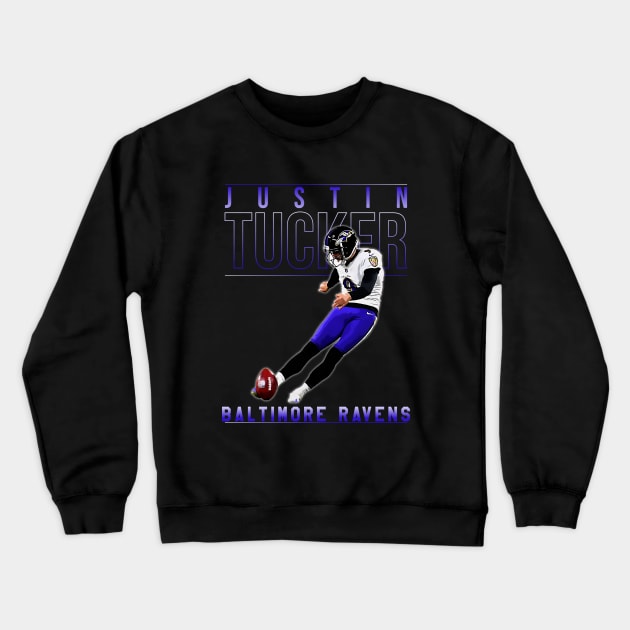 Justin Tucker Crewneck Sweatshirt by Aloenalone